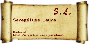 Seregélyes Laura névjegykártya